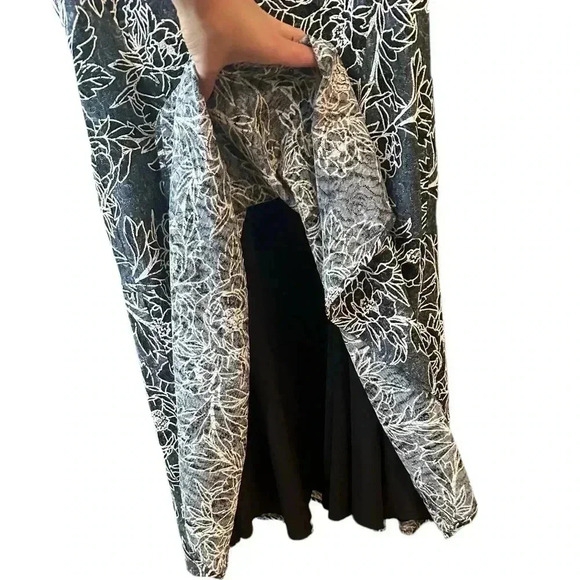 TOMMY HILFIGER Womens Sleeveless Fit + Flare Dress Embroidered Size 12 - Picture 5 of 7